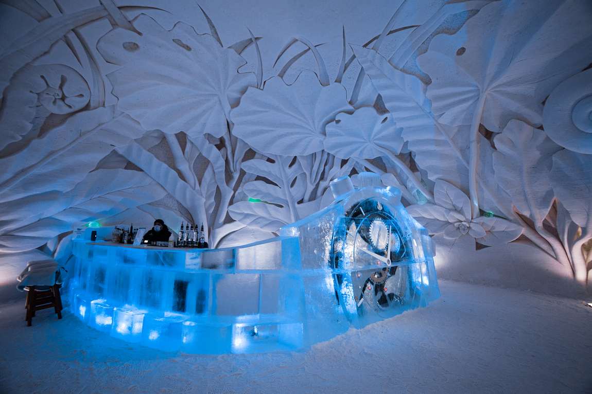 снежная деревня lapland hotels snowvillage  фото 2