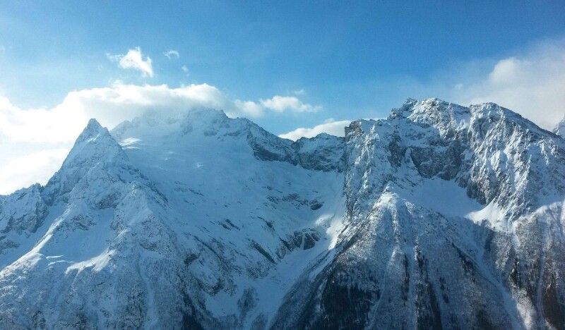 Домбай в феврале: зимняя сказка