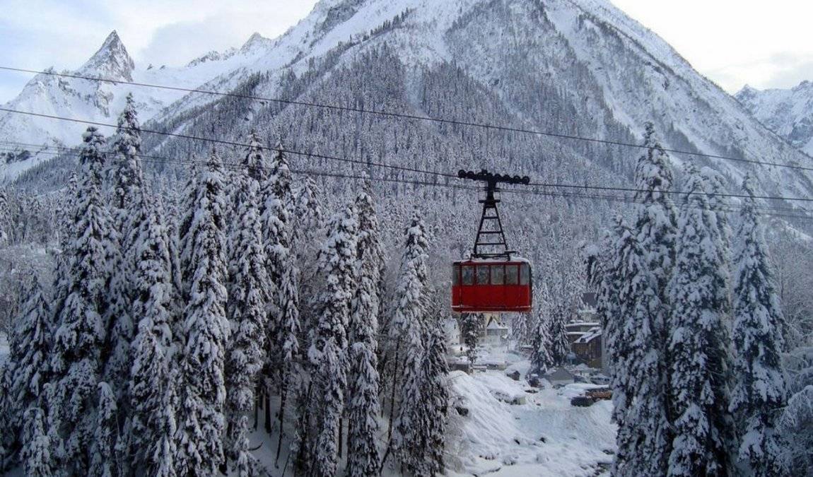 Домбай в январе: отдых и погода на Домбае