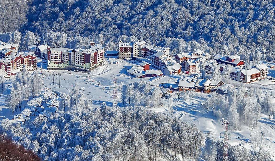 Красная Поляна: вид с гор