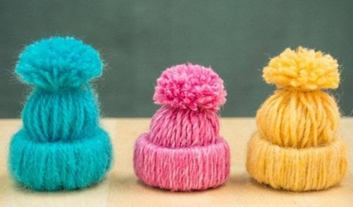 Новогодние игрушки своими руками: шапочки из втулок