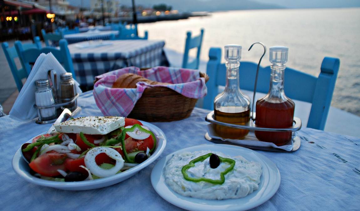 Цена на еду в ресторанах Крита