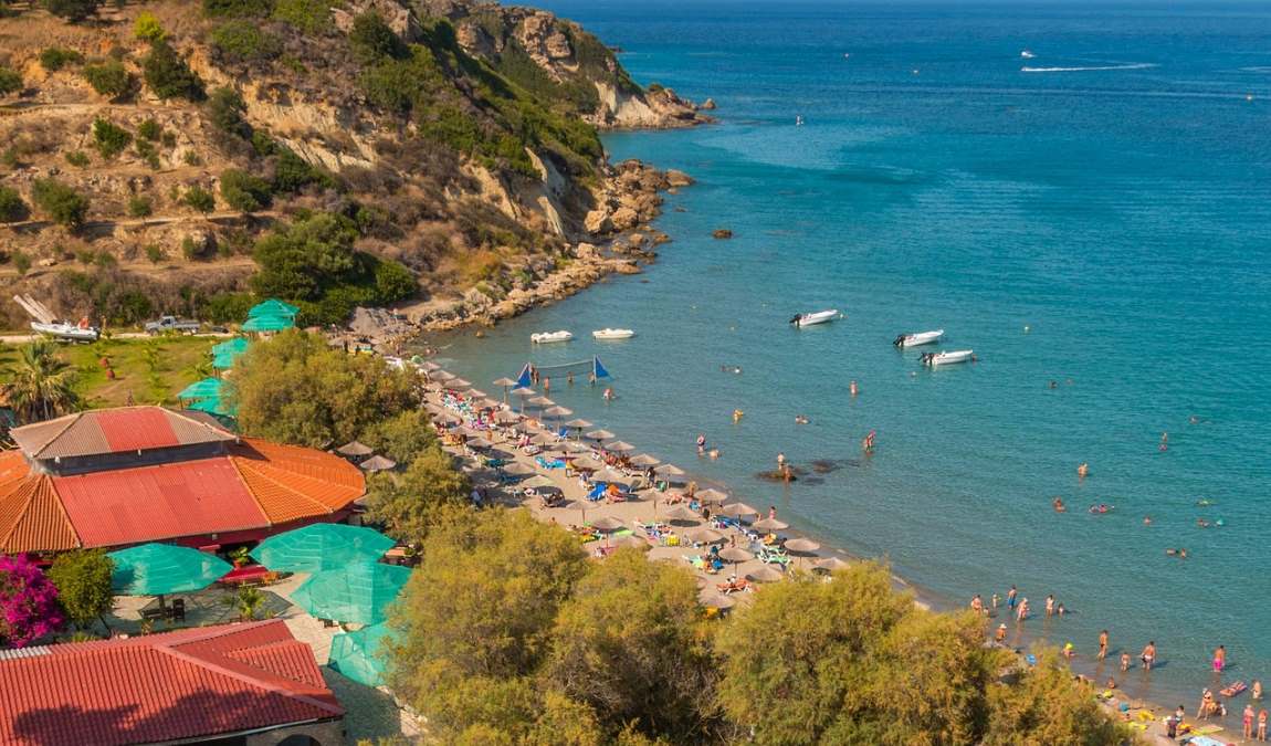 Пляжный отдых на Закинфе в июле